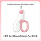 Professional Pet Nail Clippers with Adjustable Hole Cat Dog Nail Clipper Cutter Pet Claw Trimmer Puppy Kitten Care Grooming Tool